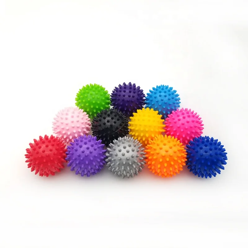 

Portable Nature Rubber Massage Ball Spiky Massage Ball, 12 colors to choose,blue/orange/red/pink /green/customized