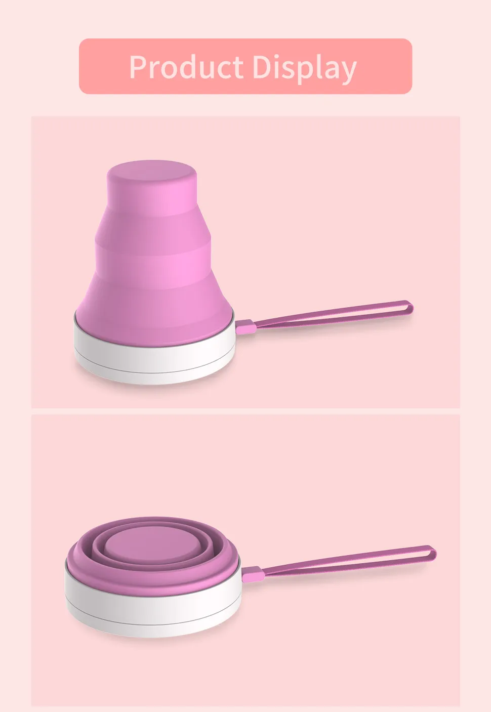 Folding Medical Silicone Copa Sterilization And Storage Container