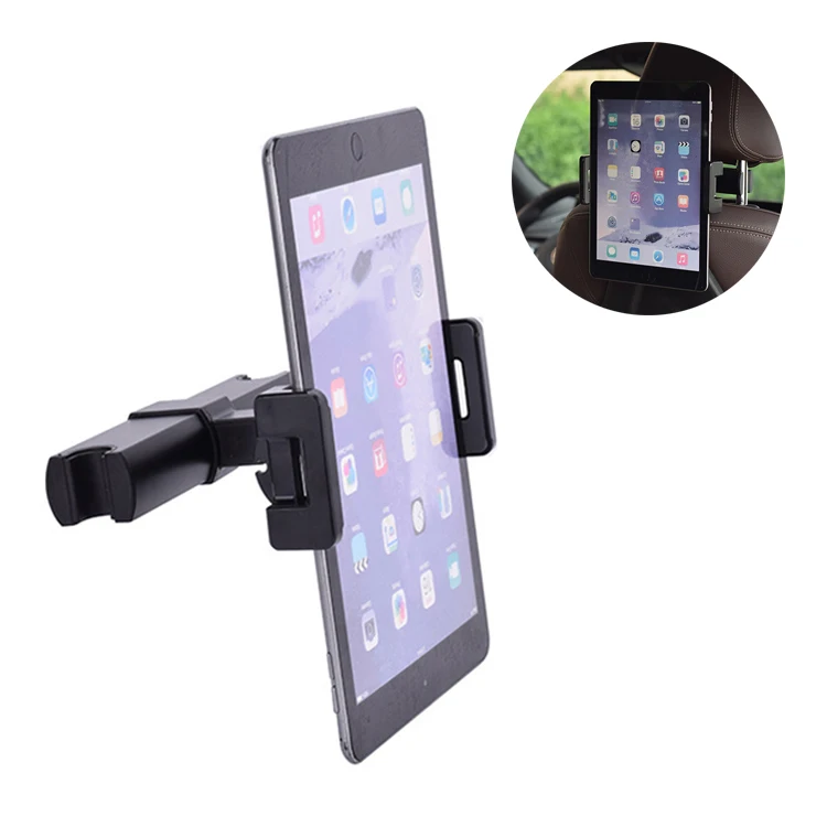 

Adjustable Angle Tablet Clamps Backset Car Phone Clamp Taxi Safety Headrest Car Mount