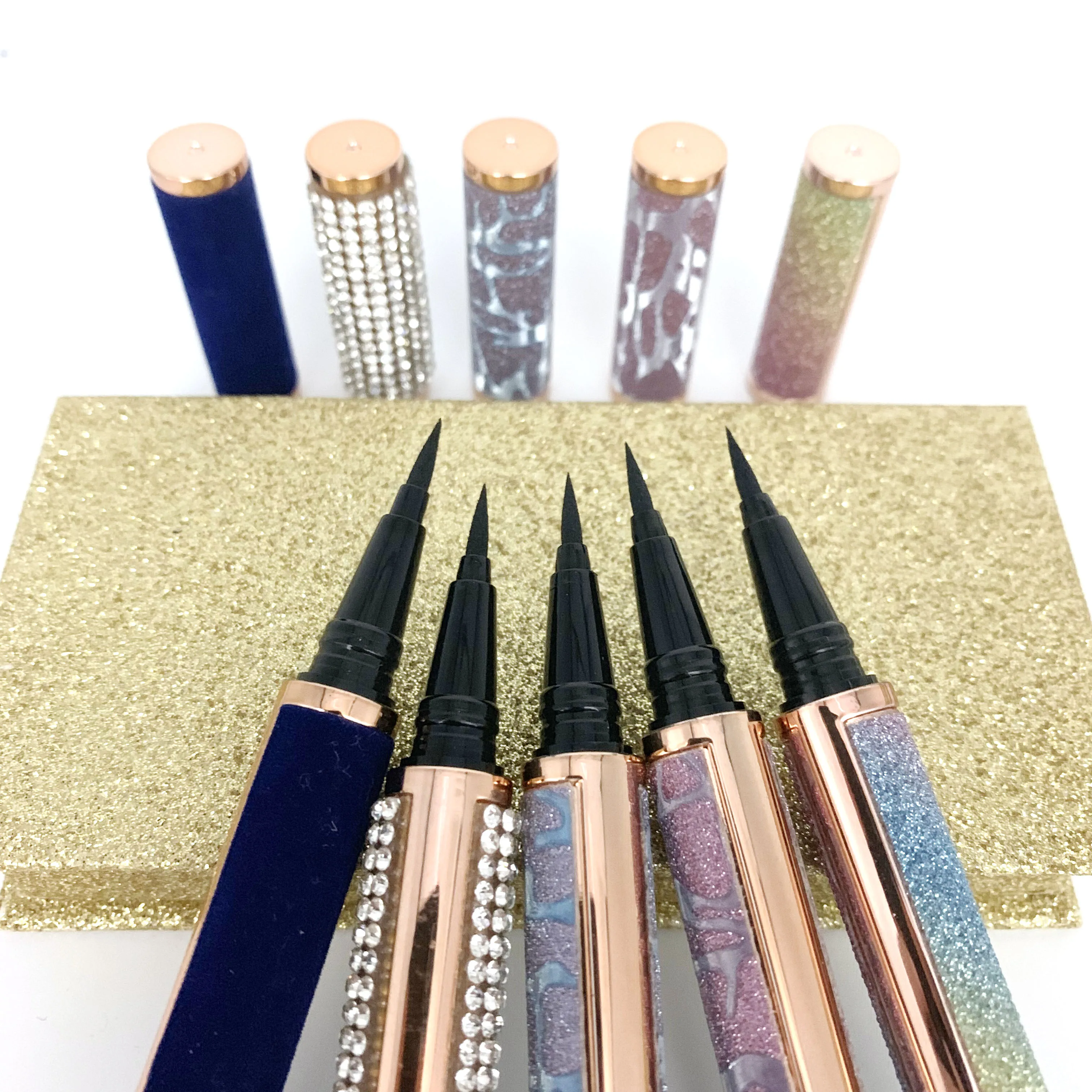 

Professional Waterproof Liquid Eyeliner Beauty Cat Style Black Long-lasting Eye Liner Pen, Mixed colors