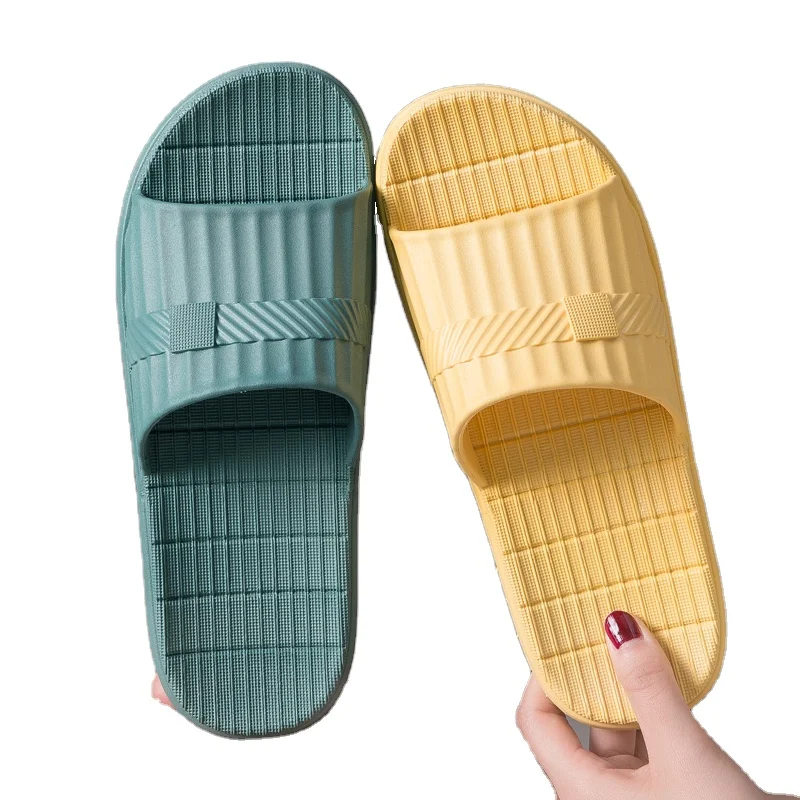 

Hot sale Super Women Slippers House Slippers solid Sole Slide Sandals Men flip flops, As pictures shown or customized