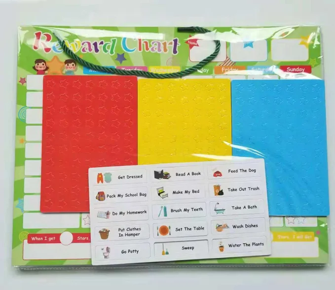 

Amazon buyer's supplier  logo kids chore chart magnetic reward chart magnetic chore chart, Cmyk