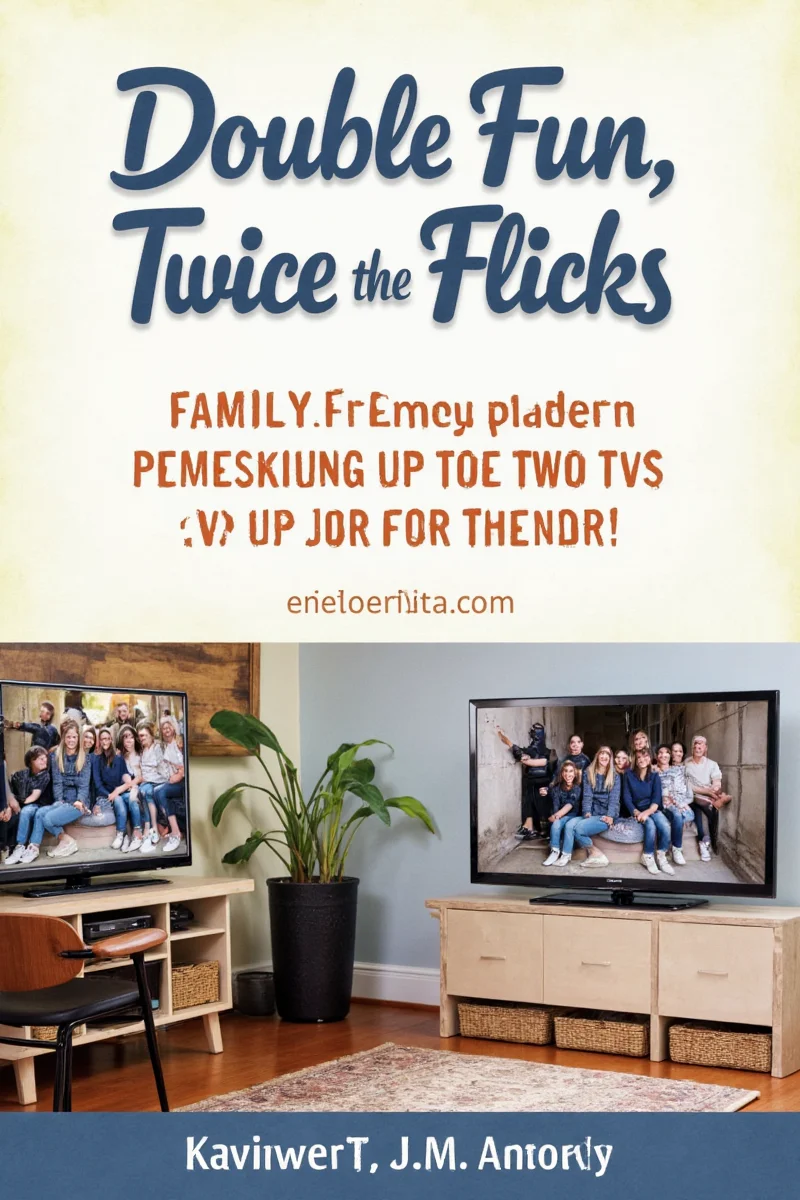Two TVs set up in a cozy living room