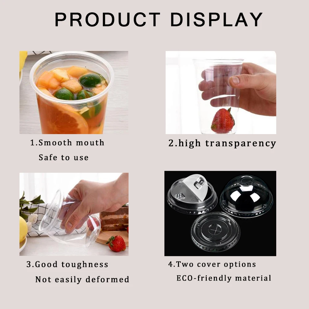 Wholesale Disposable Recycled Plastic Fruit Cups With Lids Buy