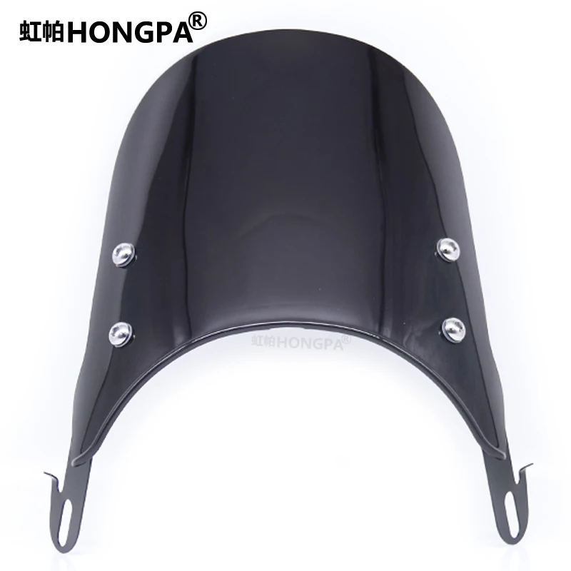 

5-7'' Retro Plastic Motorcycle Windshield Windscreen For Cafe Racer 5 to 7 inch Round Headlight