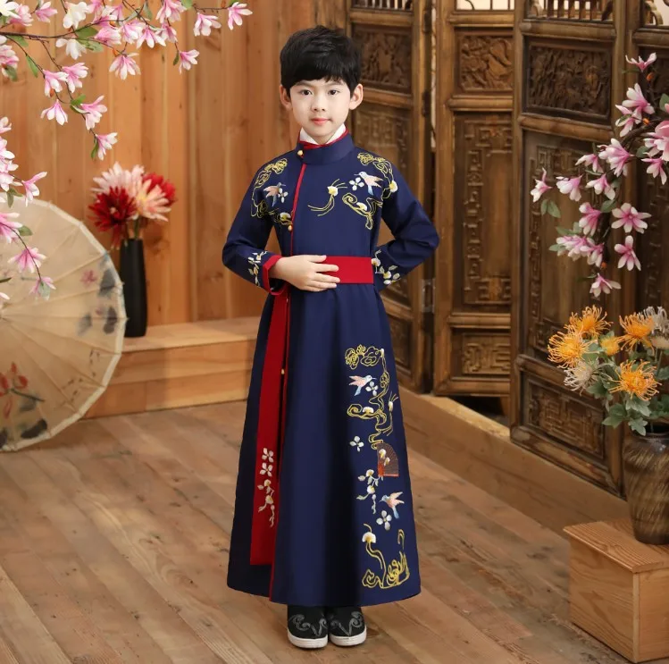 

Boy Hanfu Wholesale Cheap Price Chinese Traditional Children Clothe Simple Style Daily Green Hanfu For Young Boy, Ten great iii of peach blossoms hanfu cloths anhui gown classical yiwu