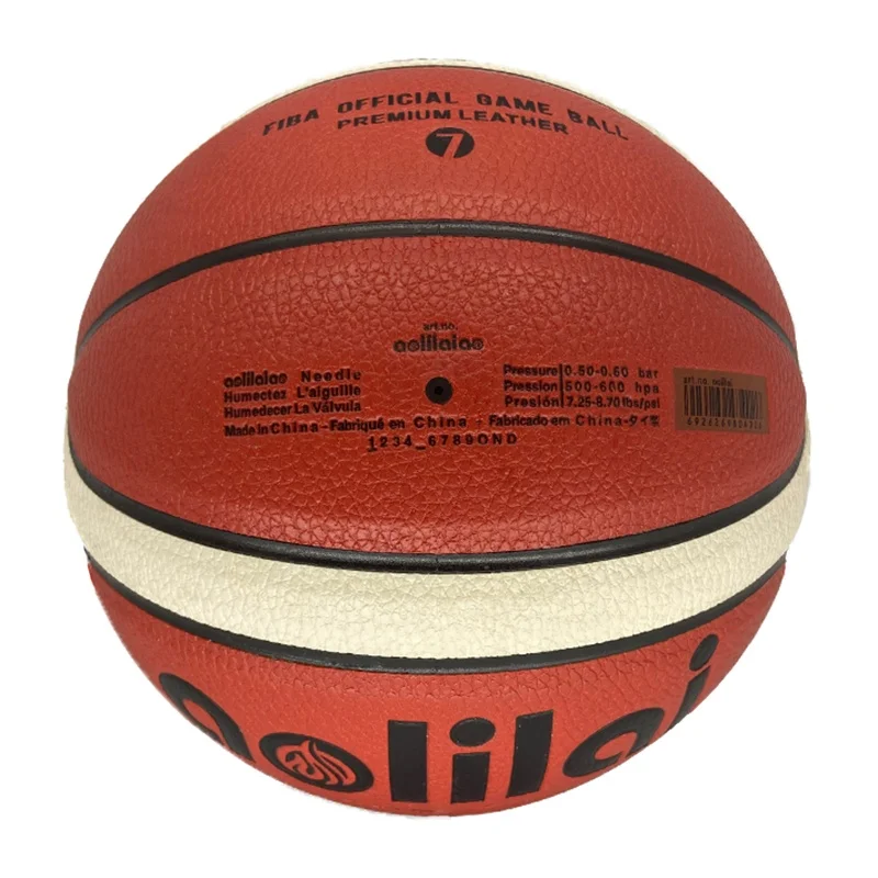 

Hot Sales Best Price Custom GL7 Basketball Balls Size /5/6 Material Pelotas De Basquet, Black orange