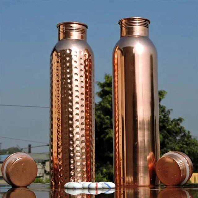 

Safeshine Drink Ware Surface Pure Copper Stainless Steel Water Bottle 600ml