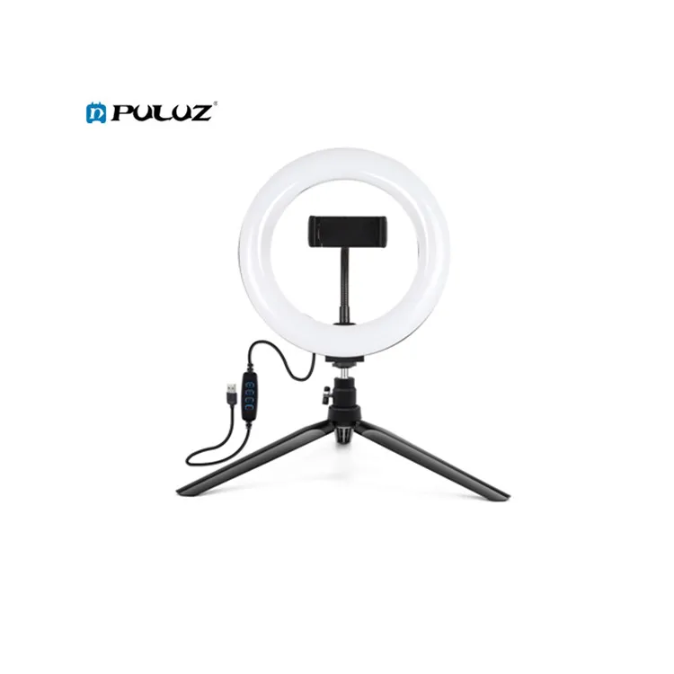 

Wholesale PULUZ 7.9 inch Ring Light+Phone Clamp Photography Vlogging Lights Kit with Tripod Stand