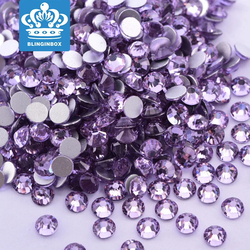 

SS3-SS50 New Color Lt.Violet Rhinestone Clothing Rhinestone T-shirt Crystal Strings Stones Custom Rhinestones DIY Phone Cases