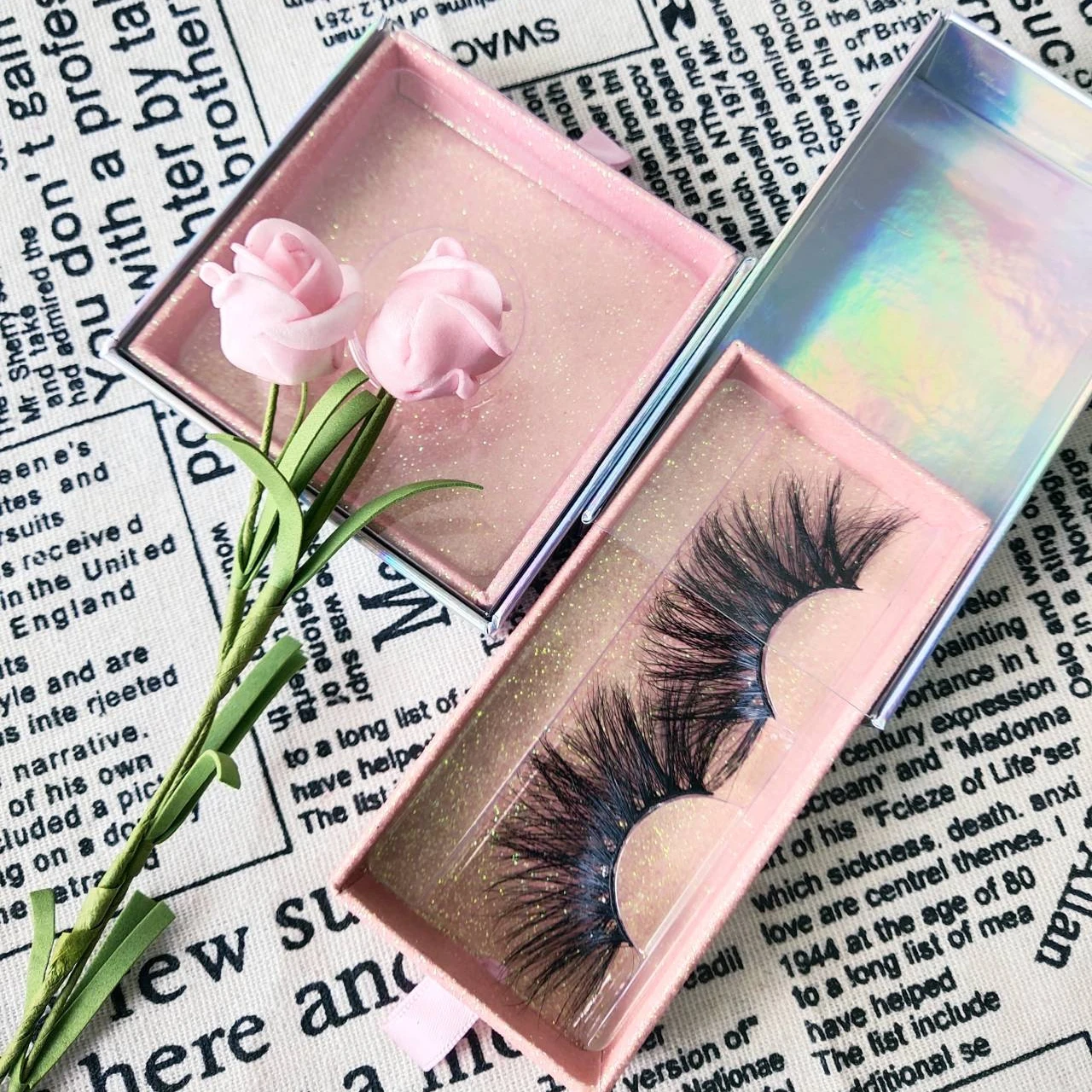 

Free Sample 6D 3D 25MM Mink Eyelashes Full Strip Mink Eyelashes and Customized Packing Box High Quality Eyelashes vendor