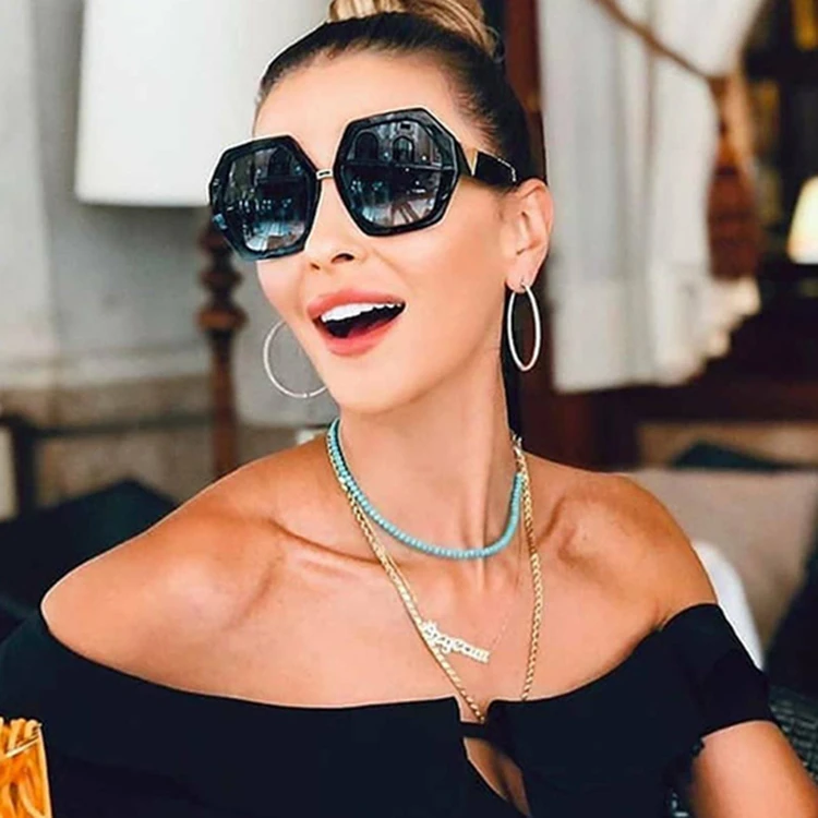 

Retro Squared Sun Glasses Fashion Vintage Oversized Sunglasses Shades 2021 Luxury Squar Sunglassed For Women, Custom colors