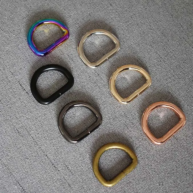 

Saki E-commerce  Silver Golden Black Rose Golden Antique Brass Rainbow Gunmetal 3.9mm D Ring