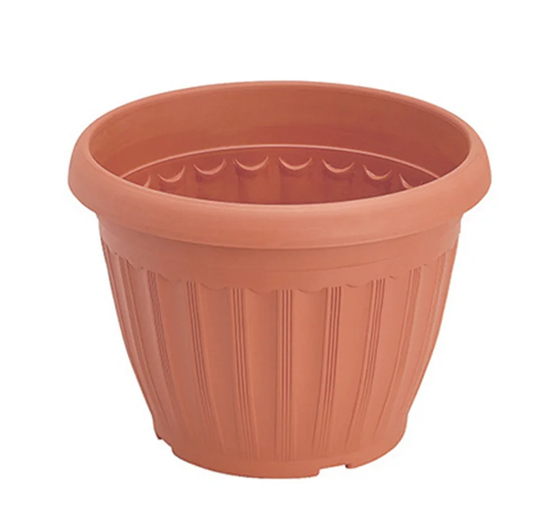 

Plastic Plant Pots Wholesale Brown Plastic Flower Pot Green Plant Gallon Flower Pot, Customized color
