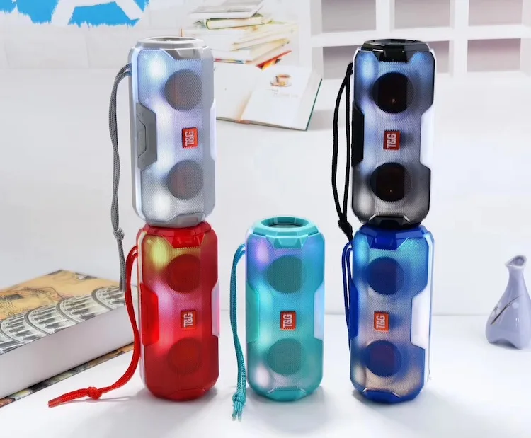 TG143 Portable Wireless Speaker Support BT FM Radio SD Card Low Price Mini Stereo Bass Long Standby Battery Speaker