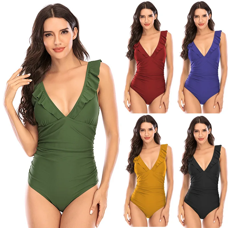 

2021 Design Custom One Piece Sport Sexy swimsuit manufacturers women custom Swimwear