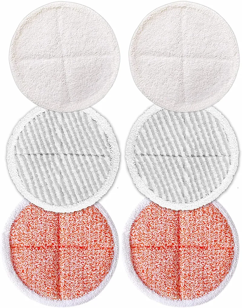

Floor Mopping Scrubbing Reusable Microfiber Mop Pads Replacement for Bissell 2124 Round Steam Mop