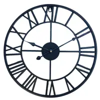 

Retro Silent Metal Gear Wall Clock Wrought Iron Wall Clock for Home Office