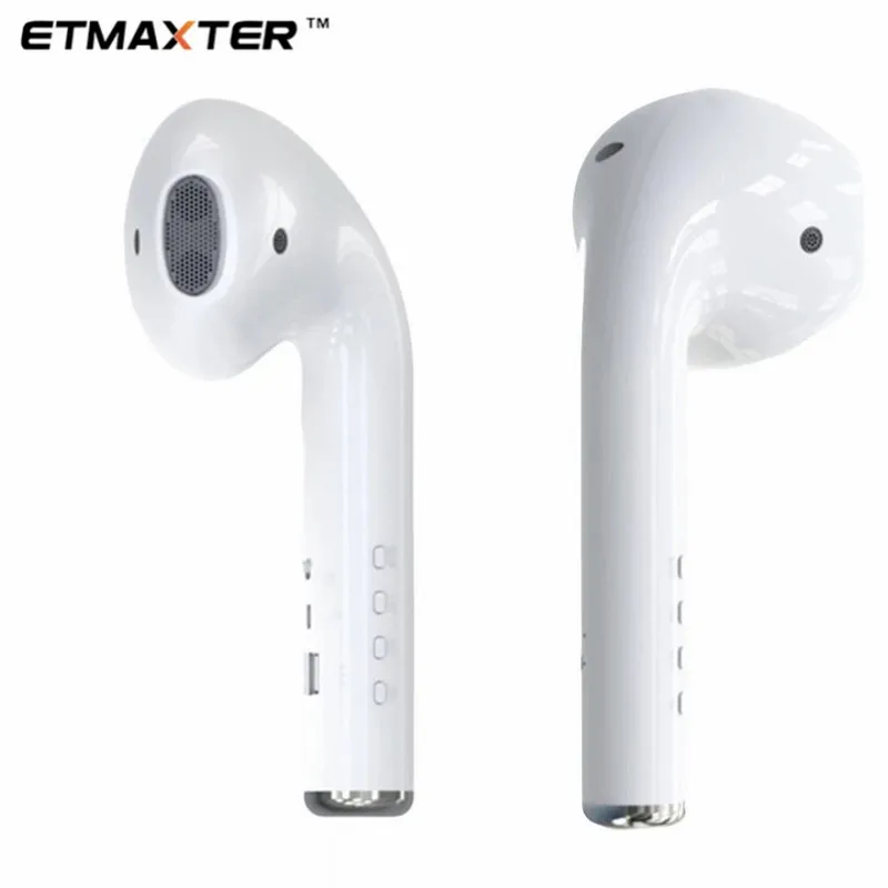 

ETMAXTER 2020 New Style headset Bigger speaker wireless tws BT with Radio TF card MK101 earphone