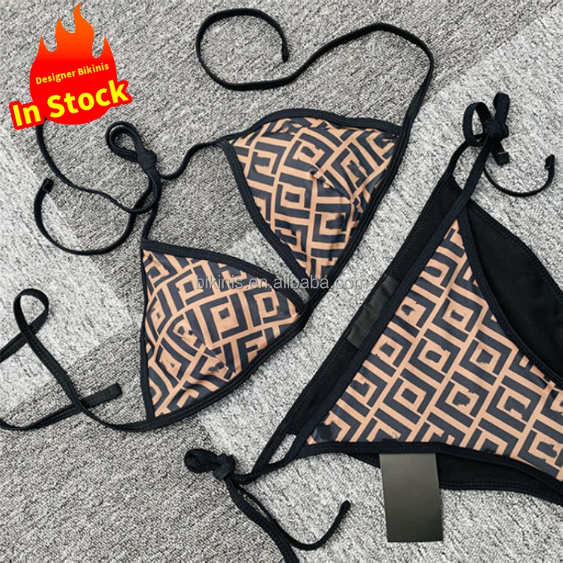 

2021 Custom Luxury Bathing Suits Sexy Triangle Bikini Set Designer Swimsuit Famous Brands 2021 Woman Sexy Bikinis & Beachwear, Picture showed