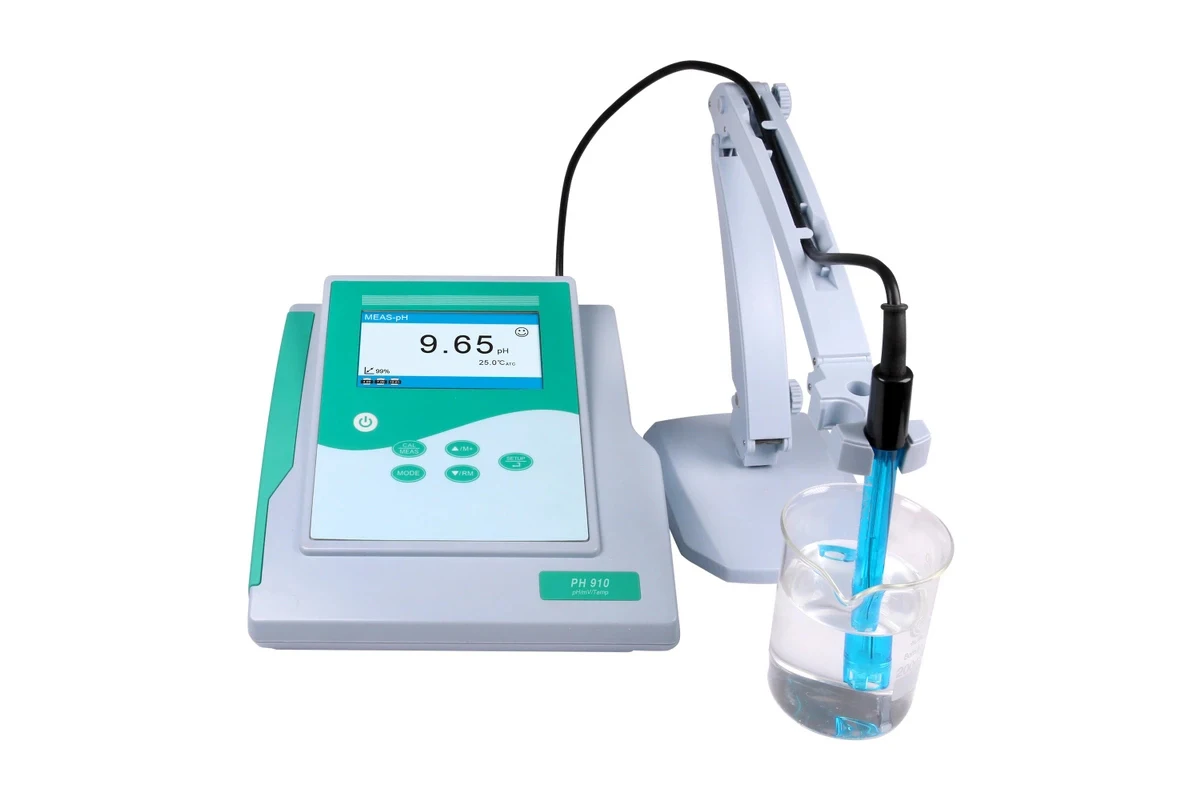 NADE high accuracy Benchtop pH Meter PH910(0~14pH, 0.01)with TFT color display and Data storage