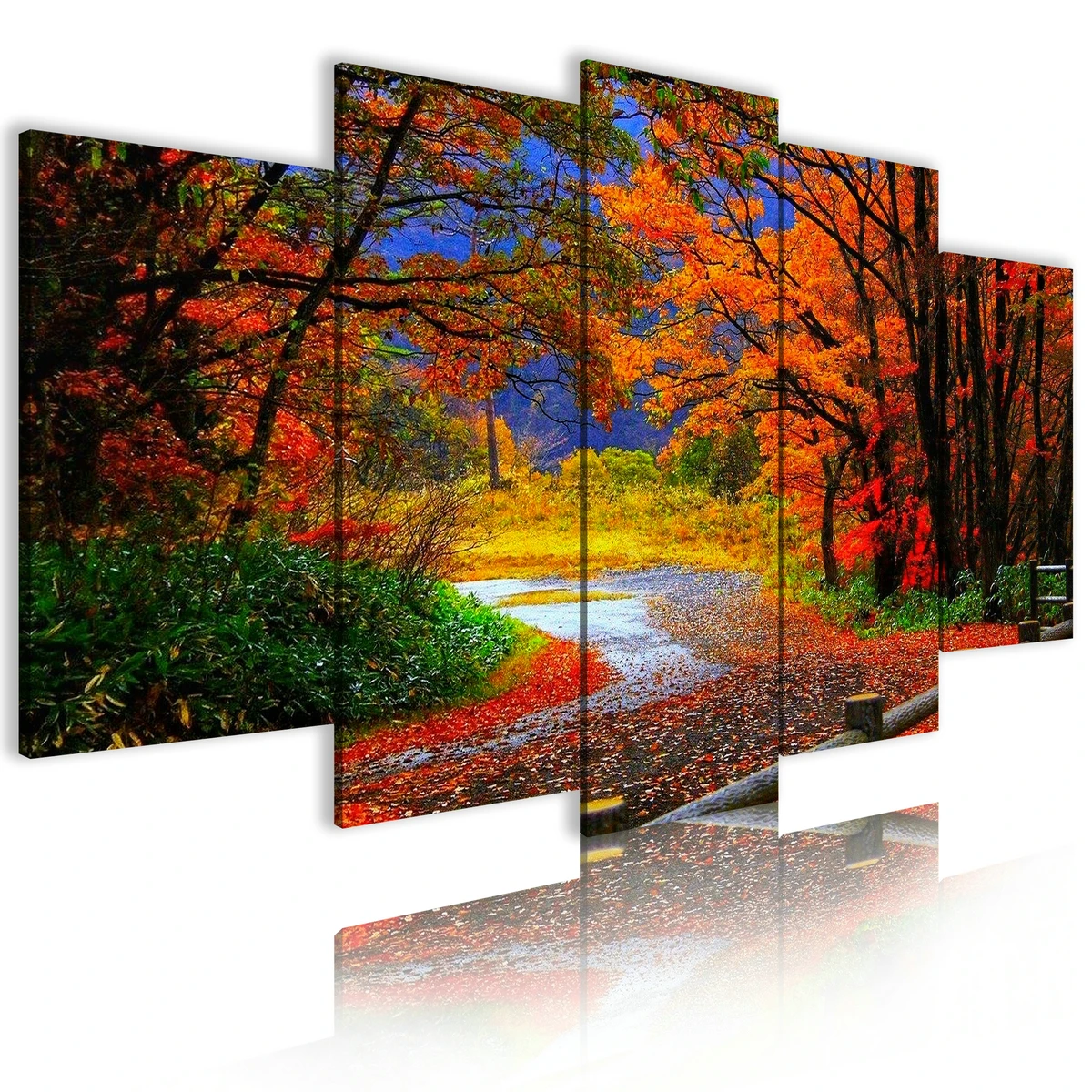 

Wall Restaurant Art Work Canvas Printer Landscape Painting Room Decor Embellishment Decorative 3D Hd Wallpaper Picture