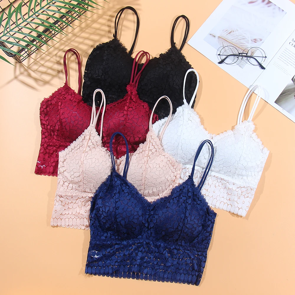 

Beautiful Fashion soft padded bra women's underwire lace bra low price