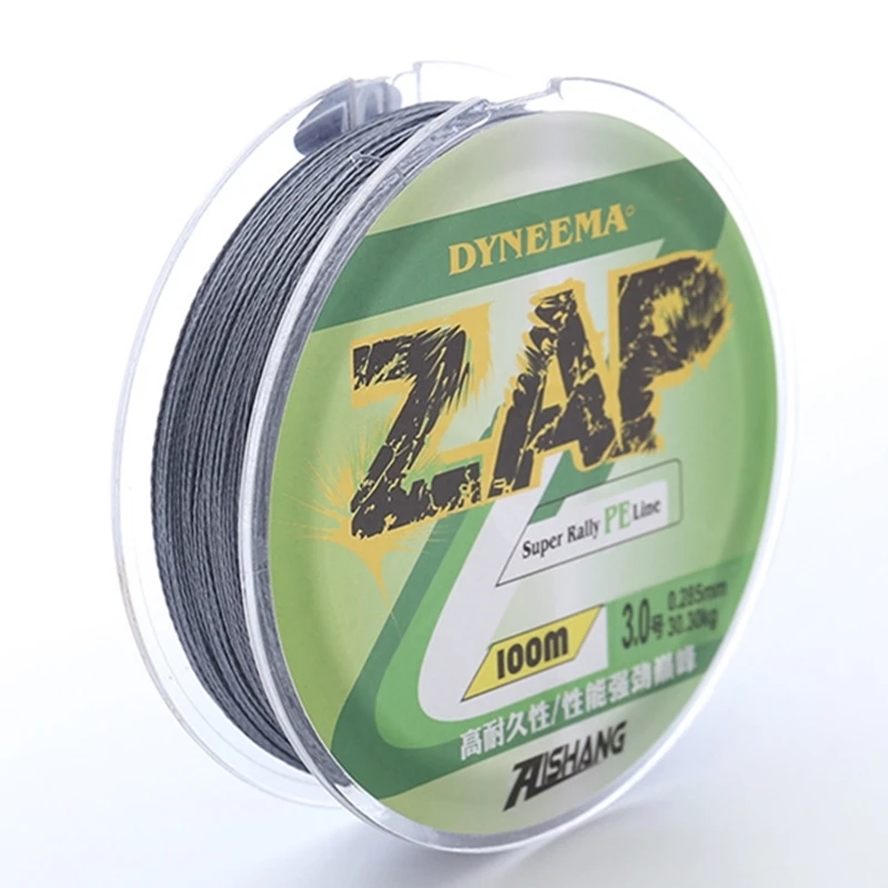 SNEDA Wholesale Power Strong Strength Braid Gray 4 Strand Multifilament Coated Pe Braided Fishing Line