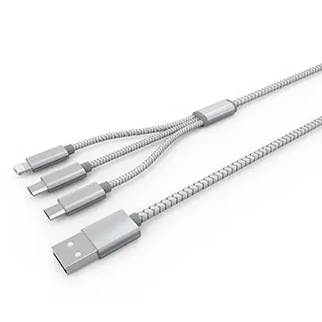

2021 SOCW Wholesale 3 In1 USB Charging Multi Phone Charger Data Cable, Customizable