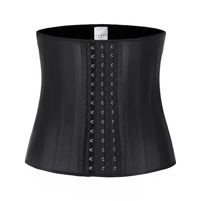 

Waist Trainer for Women Corset Cincher Body Shaper Girdle Trimmer with Steel Bones Extender, Black, skin