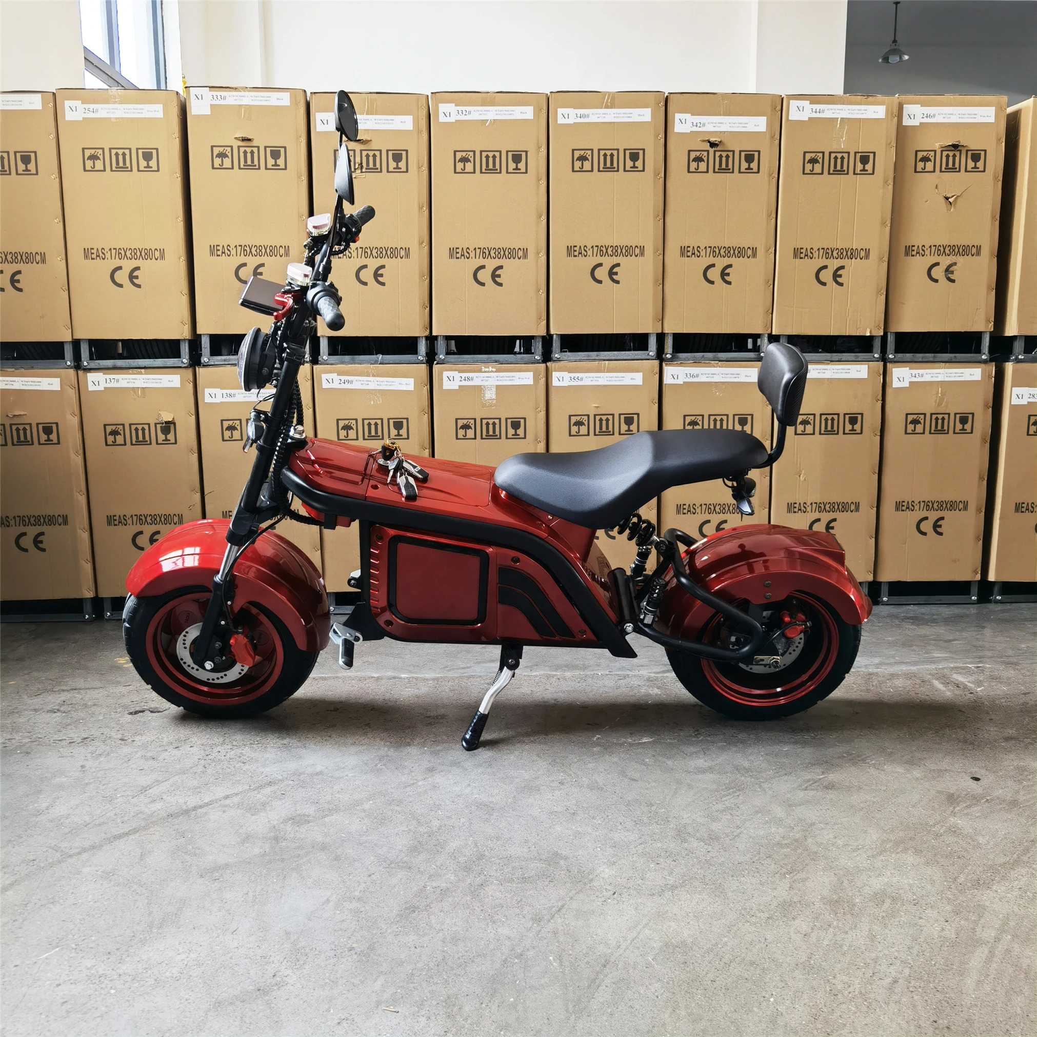 

EEC/COC Colorful Solid Reputation For Citycoco Electric Scoote Around The World