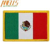 

Mexico Flag Embroidered Patch Mexican Military Tactical Morale National Emblem Embroidery Patch