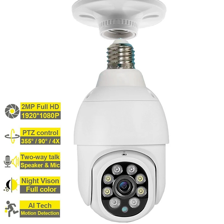 

2022 Hot Selling Human Motion Tracking 2MP 3MP HD Color Night Vision Wireless WiFi IP Dome Camera IP66 P2P PTZ Camera