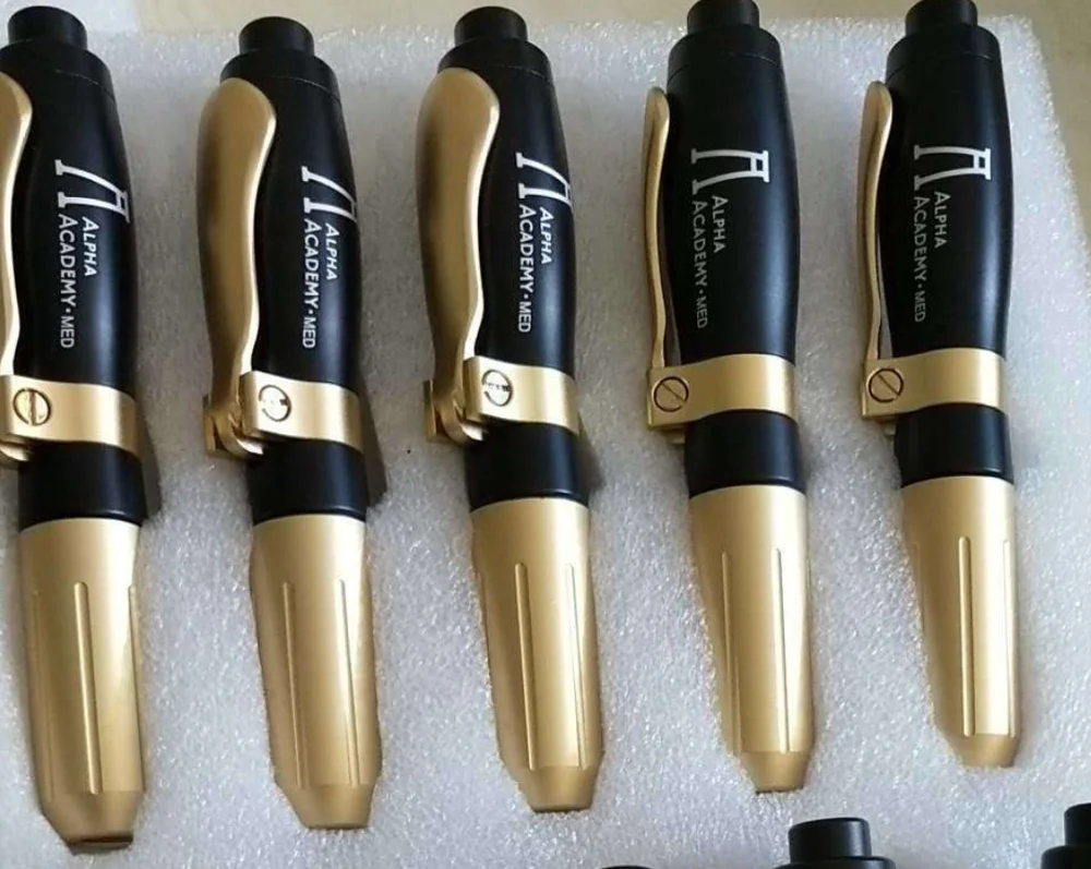 

2in1 Meso Injection Gun Hyaluron Pen 0.3ml&0.5ml Head Gold Hyaluronique Acid Pen Lip Filler Jnjector Noninvasive Nebulizer New