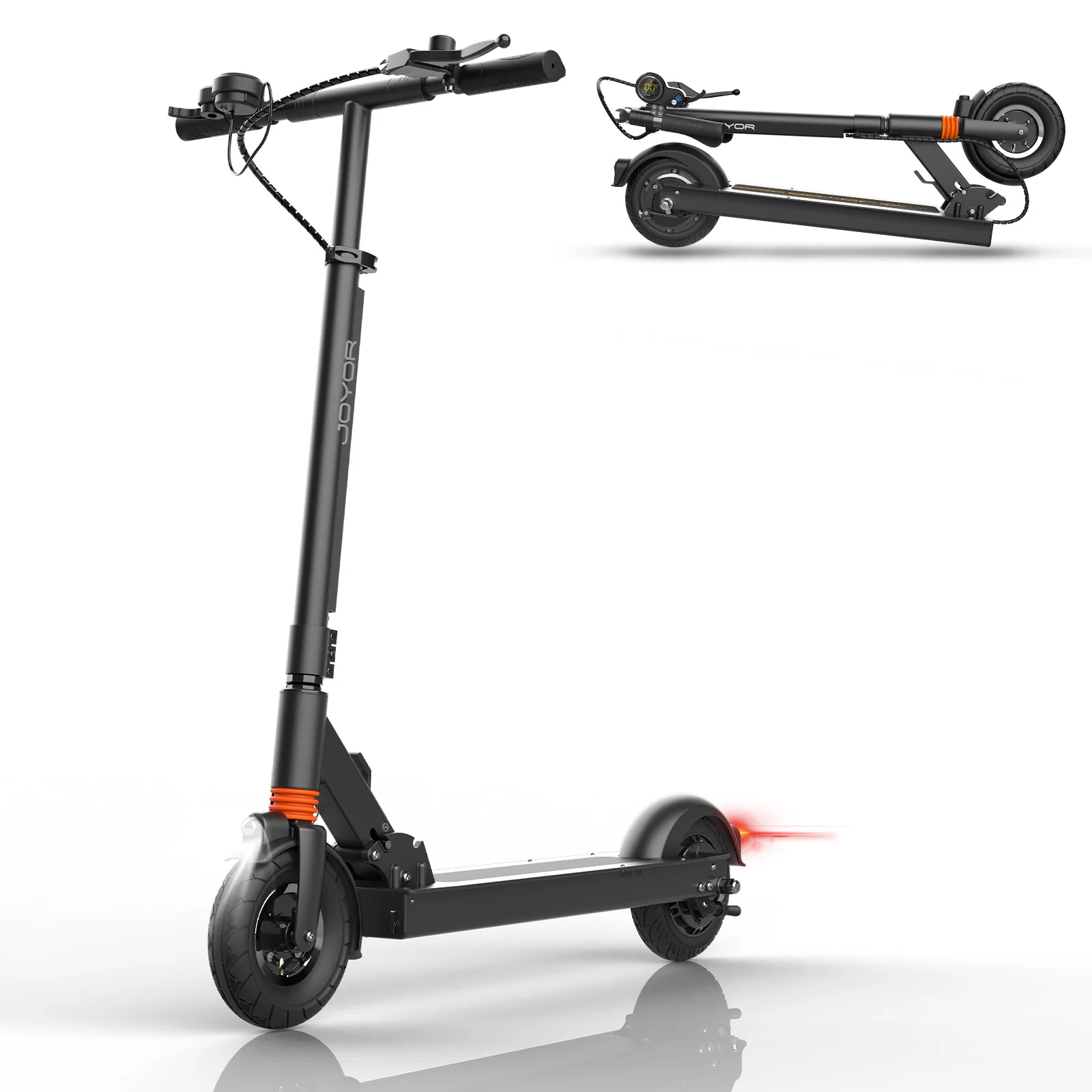

Folding Electric Adult Scooter JOYOR F1 8inch 350W Motor fast Electric scooters For Sales, Black