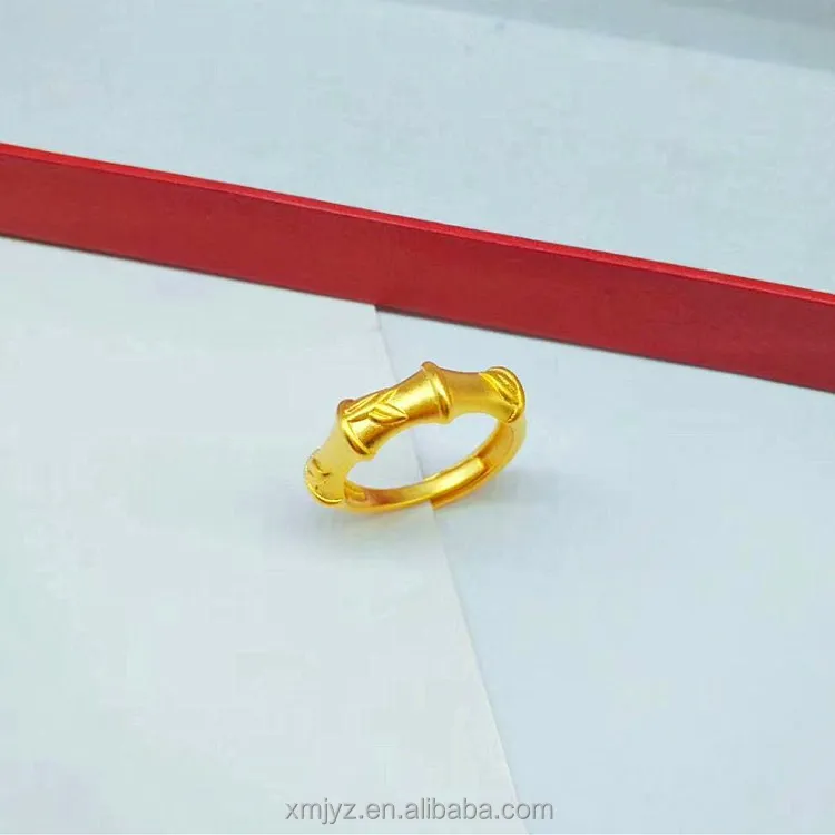 

Ring Glossy Couple Men And Women Rings Brass Gold-Plated Open Ring Imitation Thickened