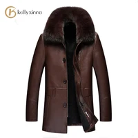 

New 2019 factory sheep skin jacket man sheep shearling fur jacket coat for man