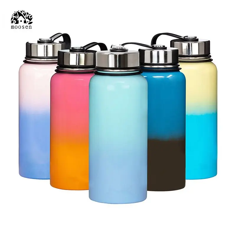 

Can be customized logo color outdoor sports kettle large capacity double layer stainless steel vacuum thermos flask