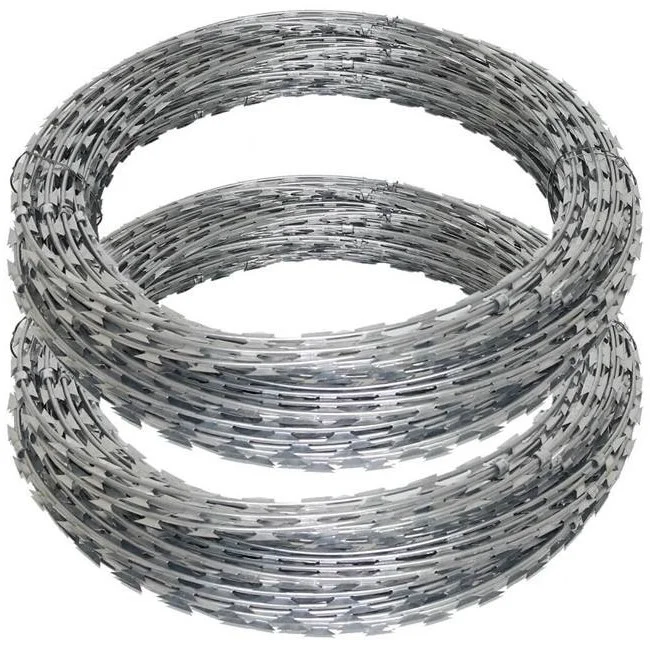 Top Quality Pvc Galvanized Concertina Razor Barbed Wire Buy Low Price Concertina Razor Barbed
