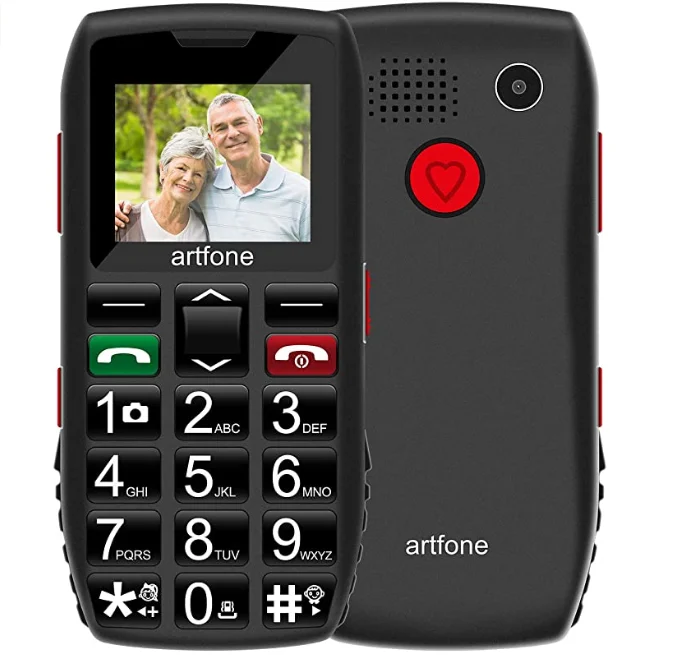 

china cellphone factory artfone C1 Sample Senior phone cellPhone for elderly people