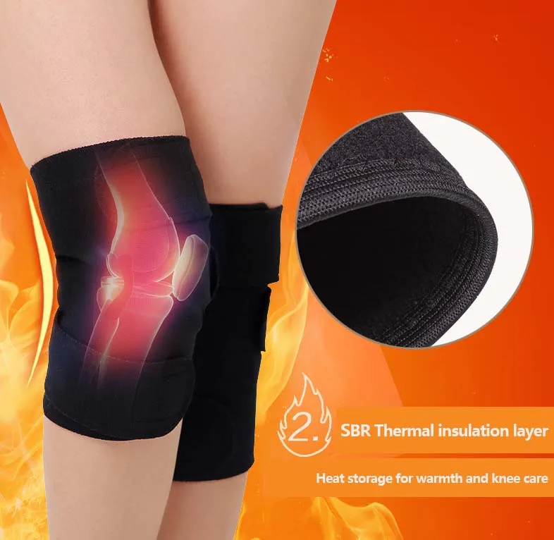 Adjustable Medical Tourmaline Far Infrared Magnetic Therapy Knee Pads ...