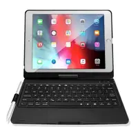 

New Retro 360 Wireless BTs Keyboard Backlit 10.2 Keyboard Cases For Ipad