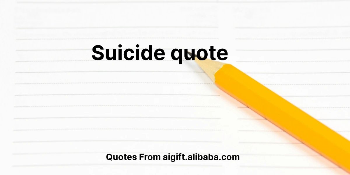 suicide quote