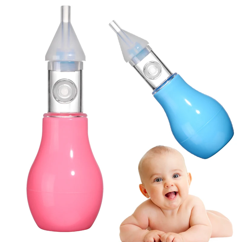 

Wholesale Silicone Baby Nasal aspirator Safe Baby nose cleaner newborn nasal sucker