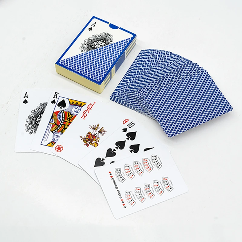 

Factory direct sale 100% plastic poker game waterproof custom playing cards