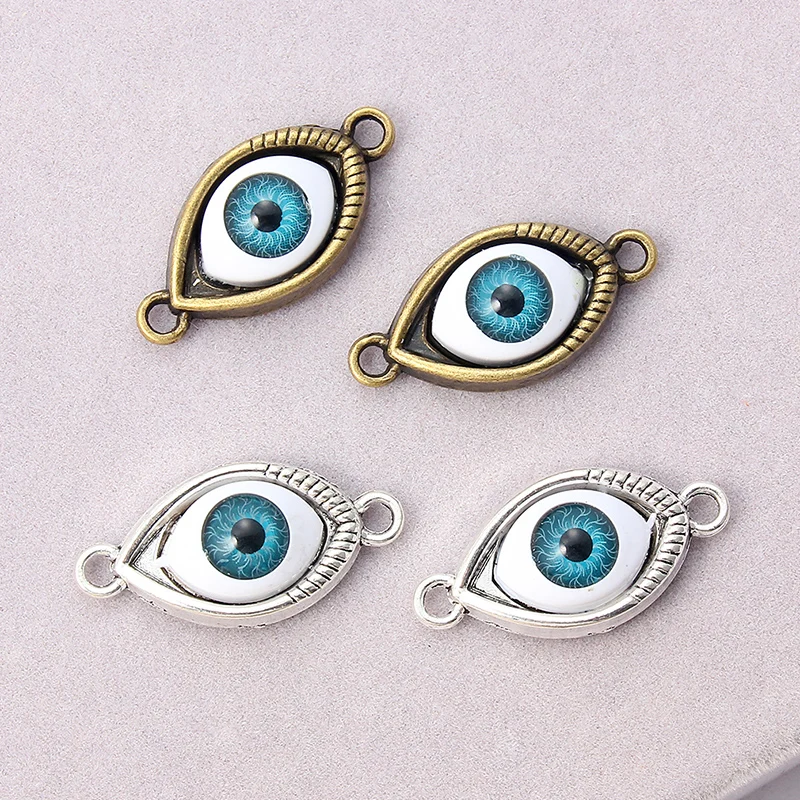 

New Devil Eye Connectors Pendants Fashion Connectors Beads DIY Necklace Bracelet Jewelry Making, Picture