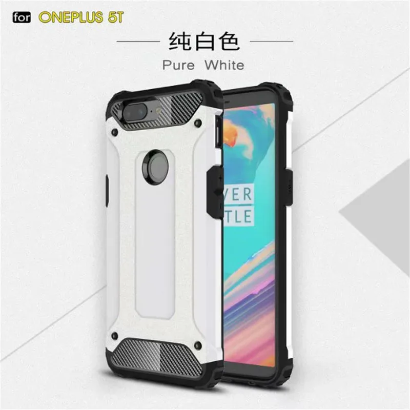 

For Oneplus 5 5T Case Simple Soft Silicone Hard PC Armor Hybrid Hard Back Cover For One plus 6 Coque Shell Fundas