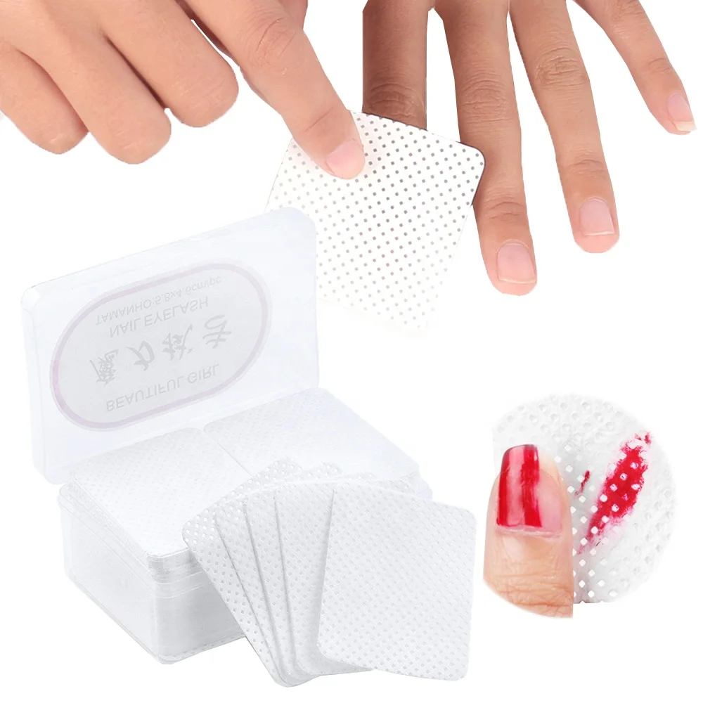 

Lint-free Nail Polish Remover Cotton Pad Cleaner Paper Pad Hand Napkin Polish Cleaning Nail Pad, Picture