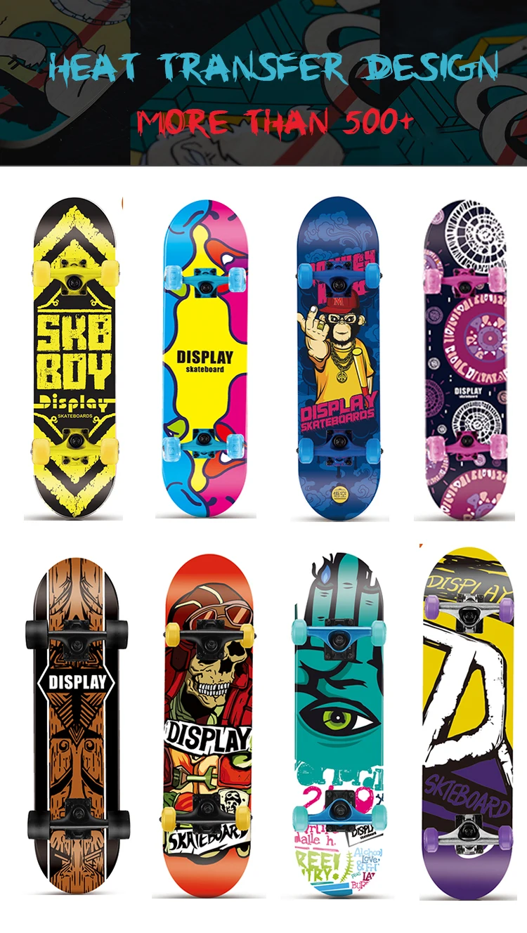 Cheap 31*8inch Blank Custom Design Skate Board Decks Wholesale 7 Ply