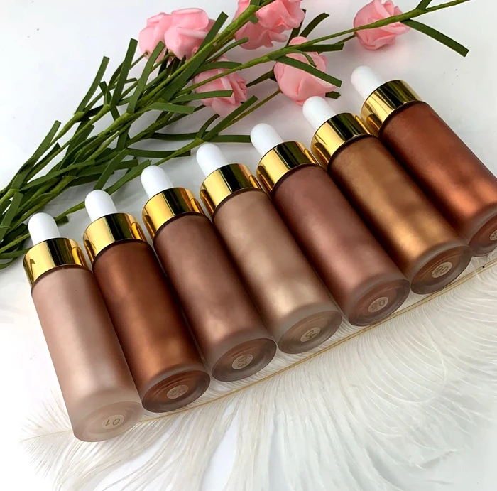 

Choose your own highlighter tube Newest high quality liquid highlighter 7 colors private label long face highlight